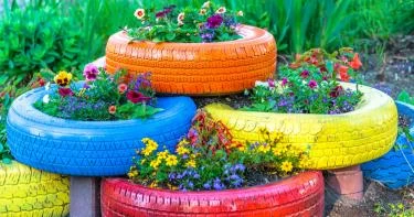 إعادة تدوير الإطارات