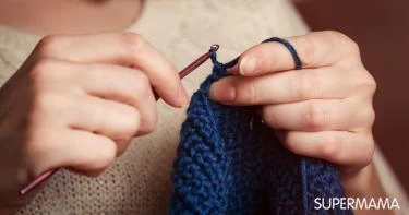 طريقة عمل شال مثلث بالكروشيه