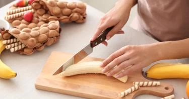 طريقة تقطيع الموز