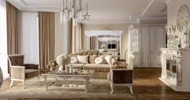 ديكورات صالات استقبال كلاسيك