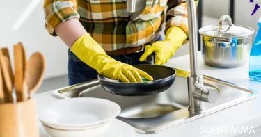 طريقة تنظيف مقلاة تيفال