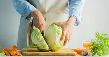 طريقة تقطيع الكرنب