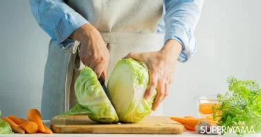 طريقة تقطيع الكرنب