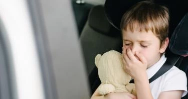 دوار السيارة عند الاطفال
