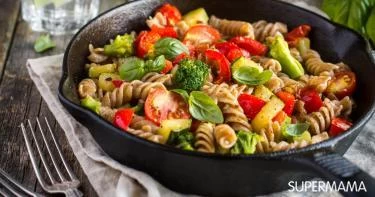 طريقة عمل مكرونة بالخضار