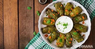 طريقة عمل ورق عنب باللبنة