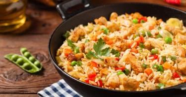 طبخ الأرز الأبيض