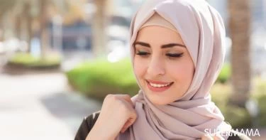 لفة الحجاب حسب الوجه