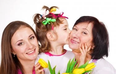 الاحتفال بعيد الأم مع العائلة