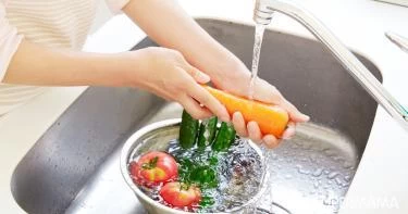 طريقة تنظيف الخضروات