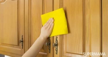 تنظيف دواليب المطبخ